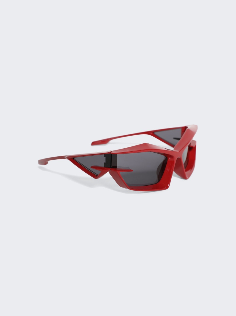 Giv Cut Injected Sunglasses Shiny Red - 4