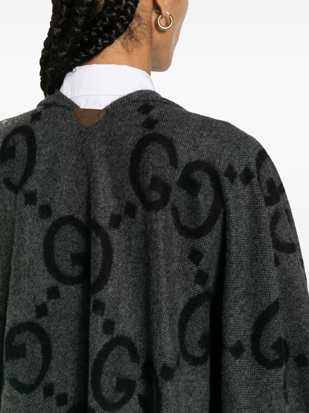 Gg wool poncho - 2