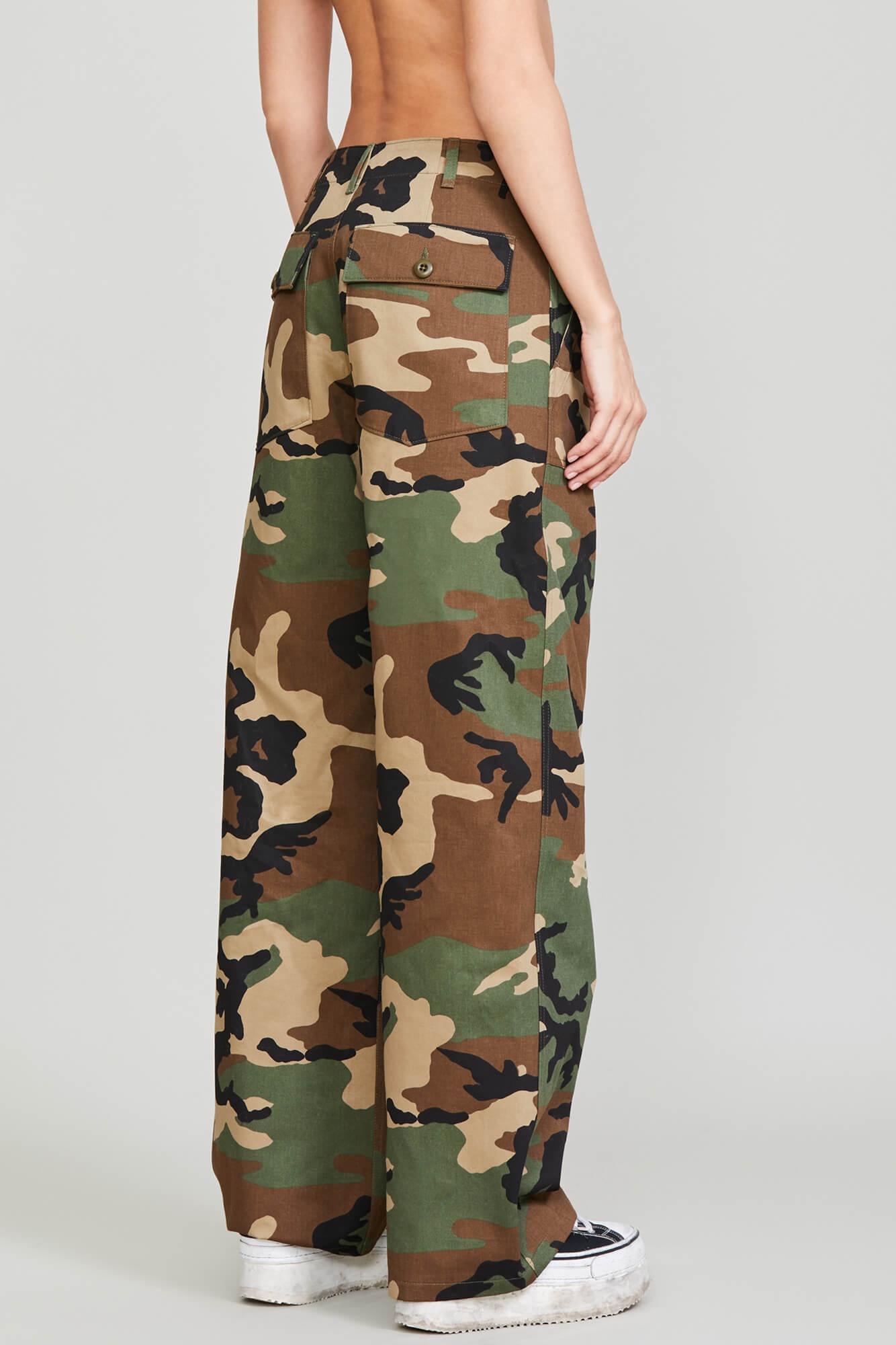 WIDE LEG CARGO - CAMO