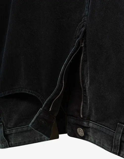 Balenciaga Black Deconstructed Denim Jacket - 6