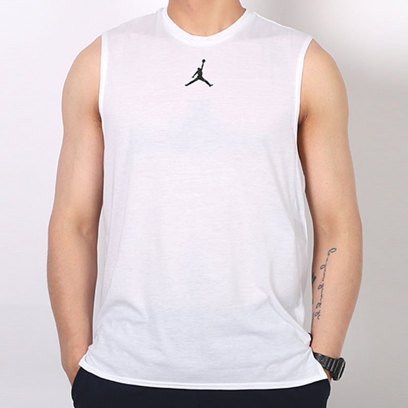 Air Jordan Basketball Training Sports Sleeveless Vest White CJ4576-100 - 3