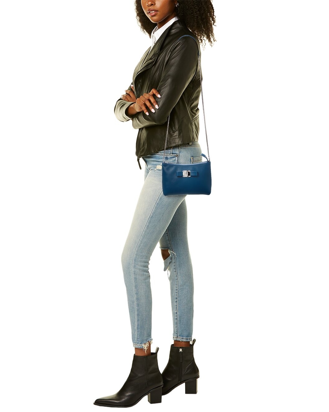 Ferragamo Leather Shoulder Bag - 4