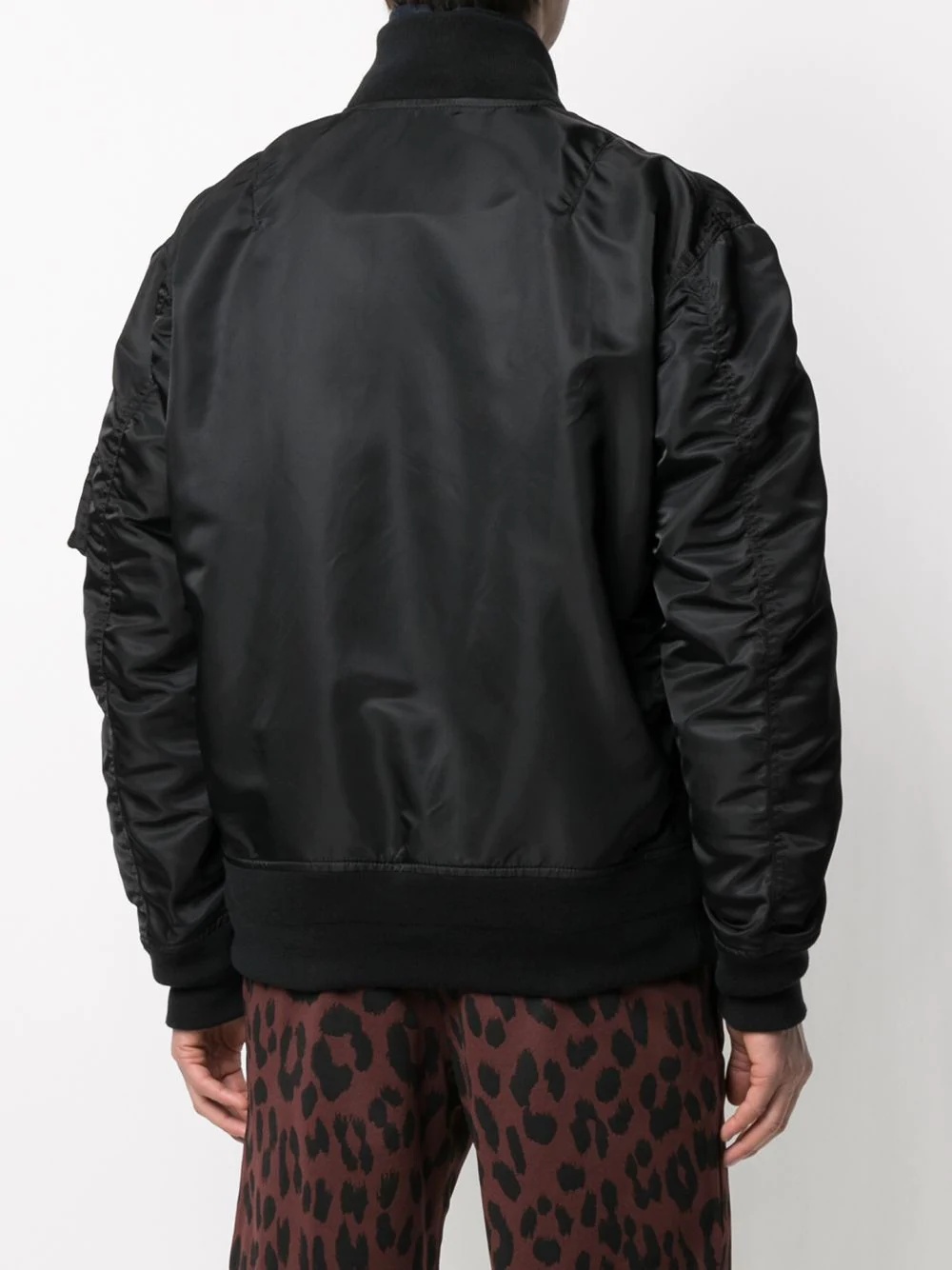 high standing collar bomber jacket - 4