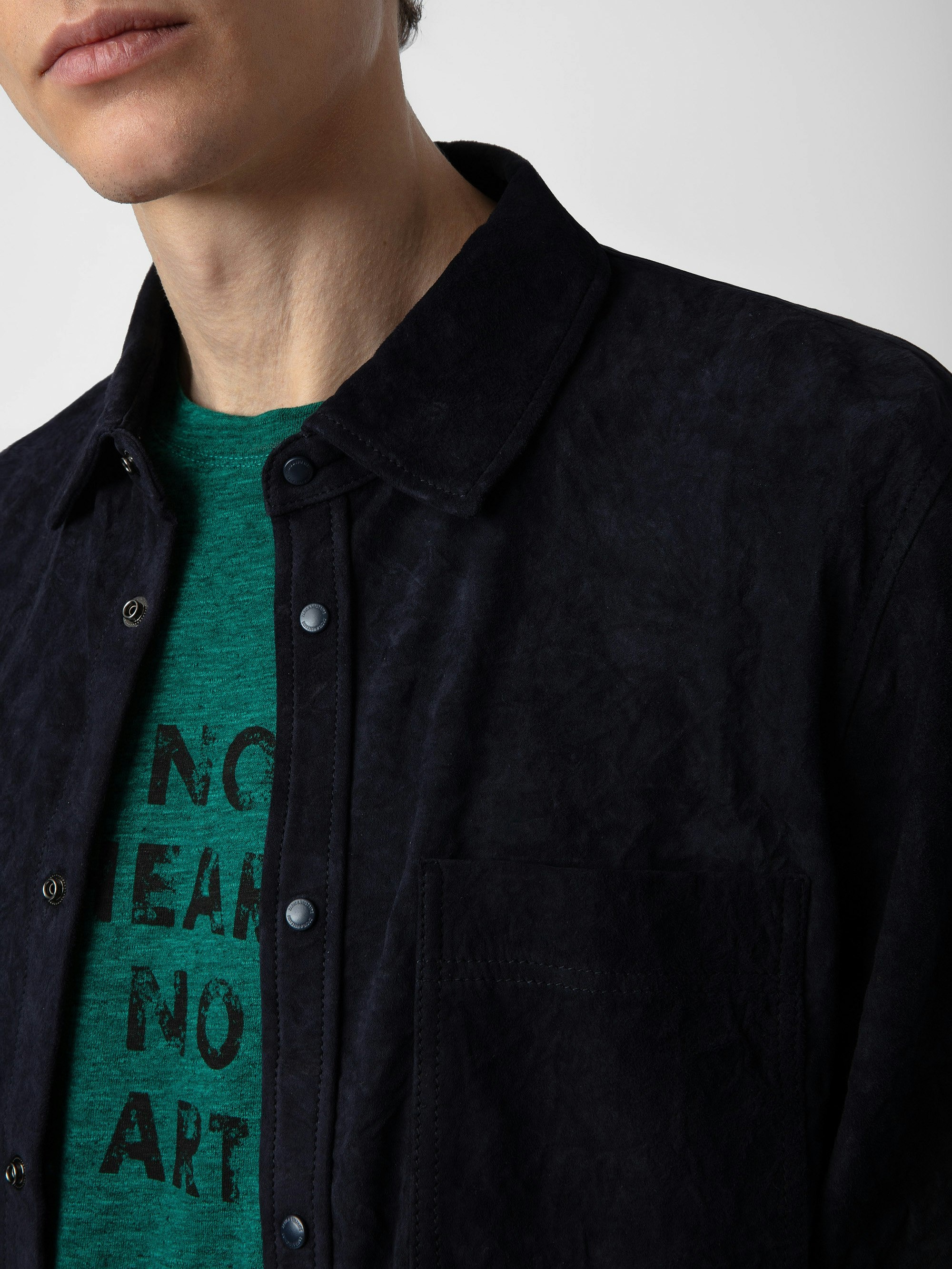 Serge Suede Shirt - 4