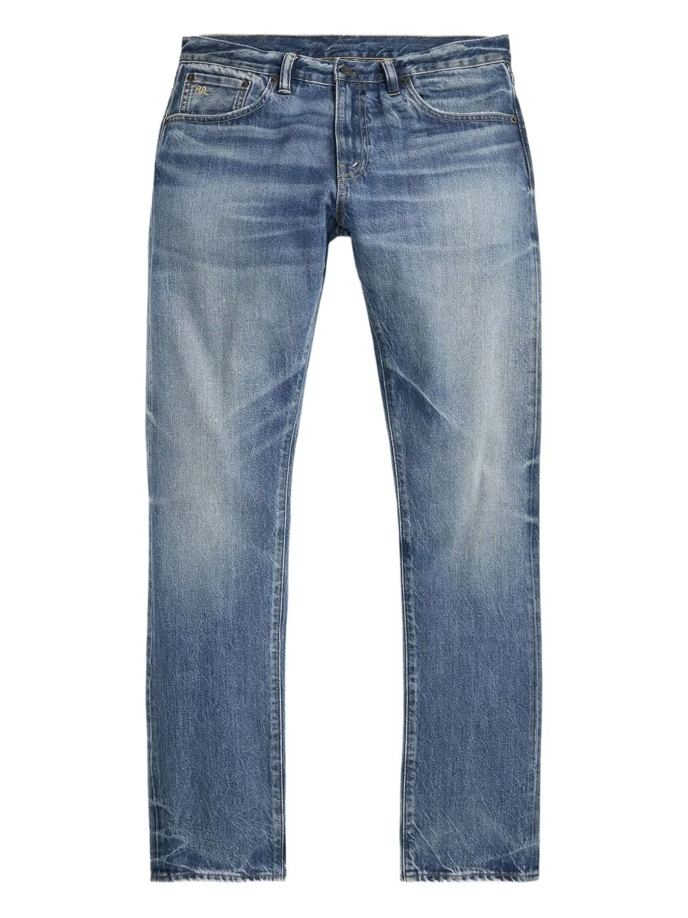 faded straight-leg jeans - 1