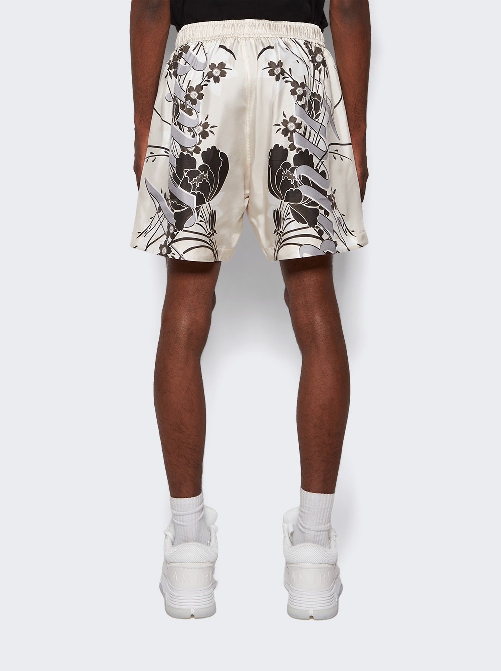 Floral Drawstring Shorts Alabaster - 5