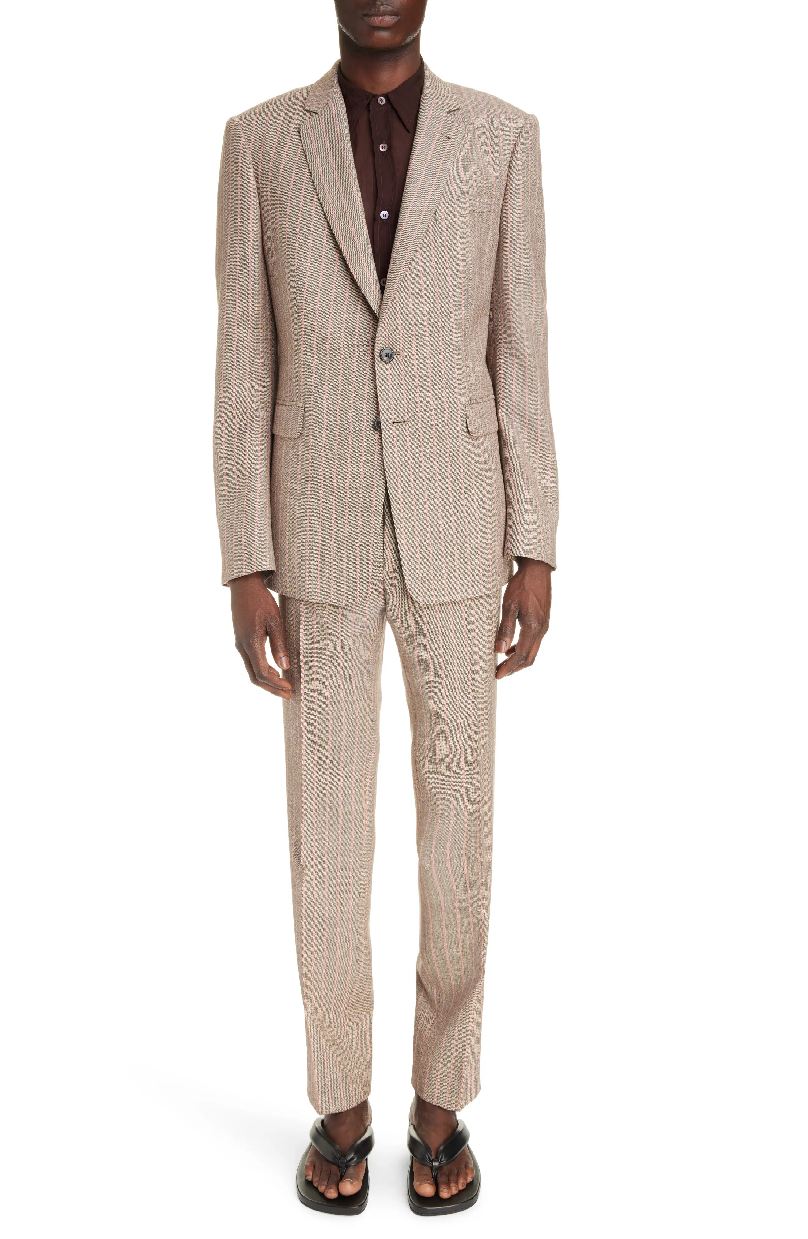 Kayne Stripe Wool Suit - 7