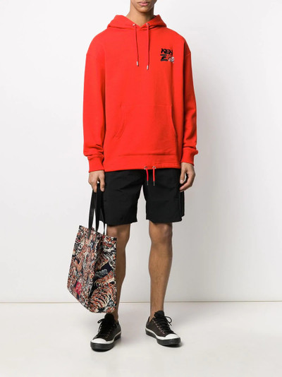 KENZO logo-embroidered hooded sweatshirt outlook