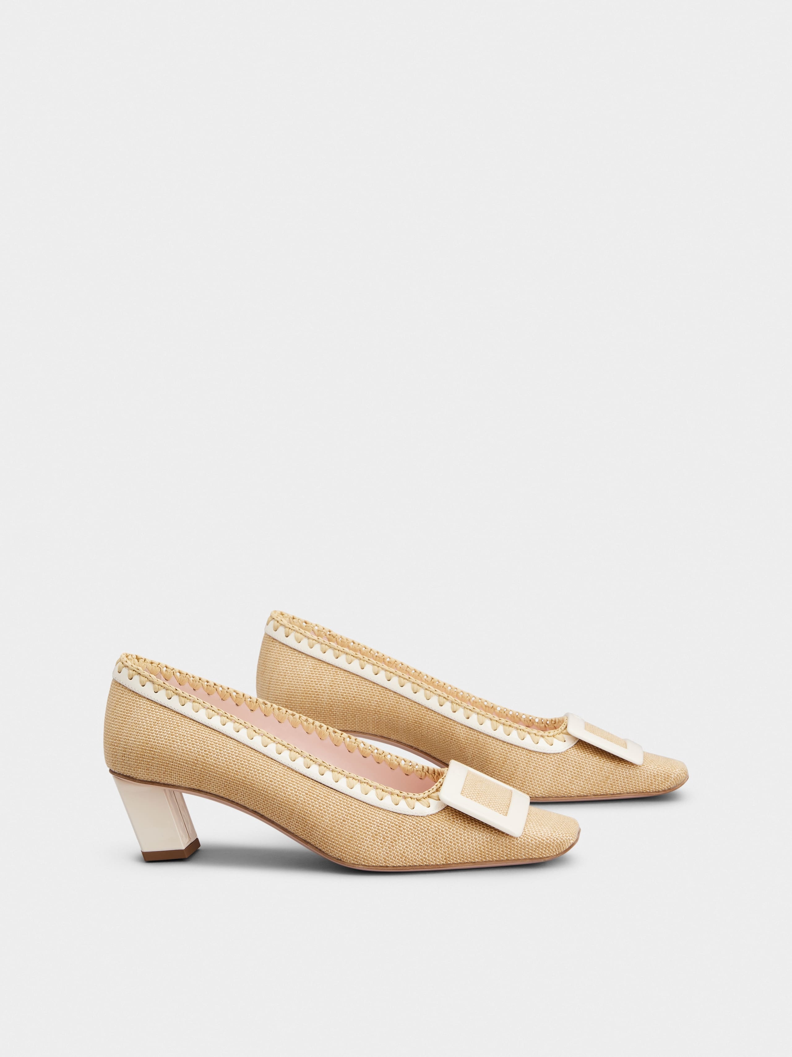 Belle Vivier Pumps in canvas - 2