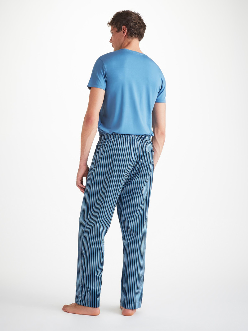 Men's Lounge Pants Wellington 58 Cotton Blue 4