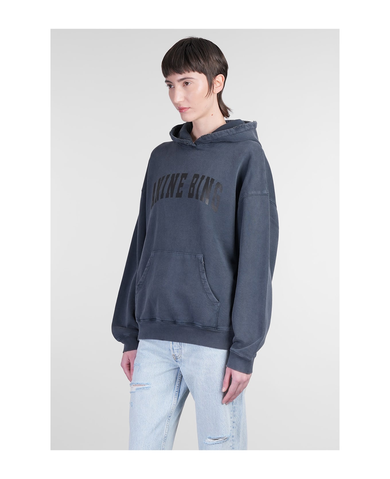Harvey Sweatshirt In Black Cotton - 4