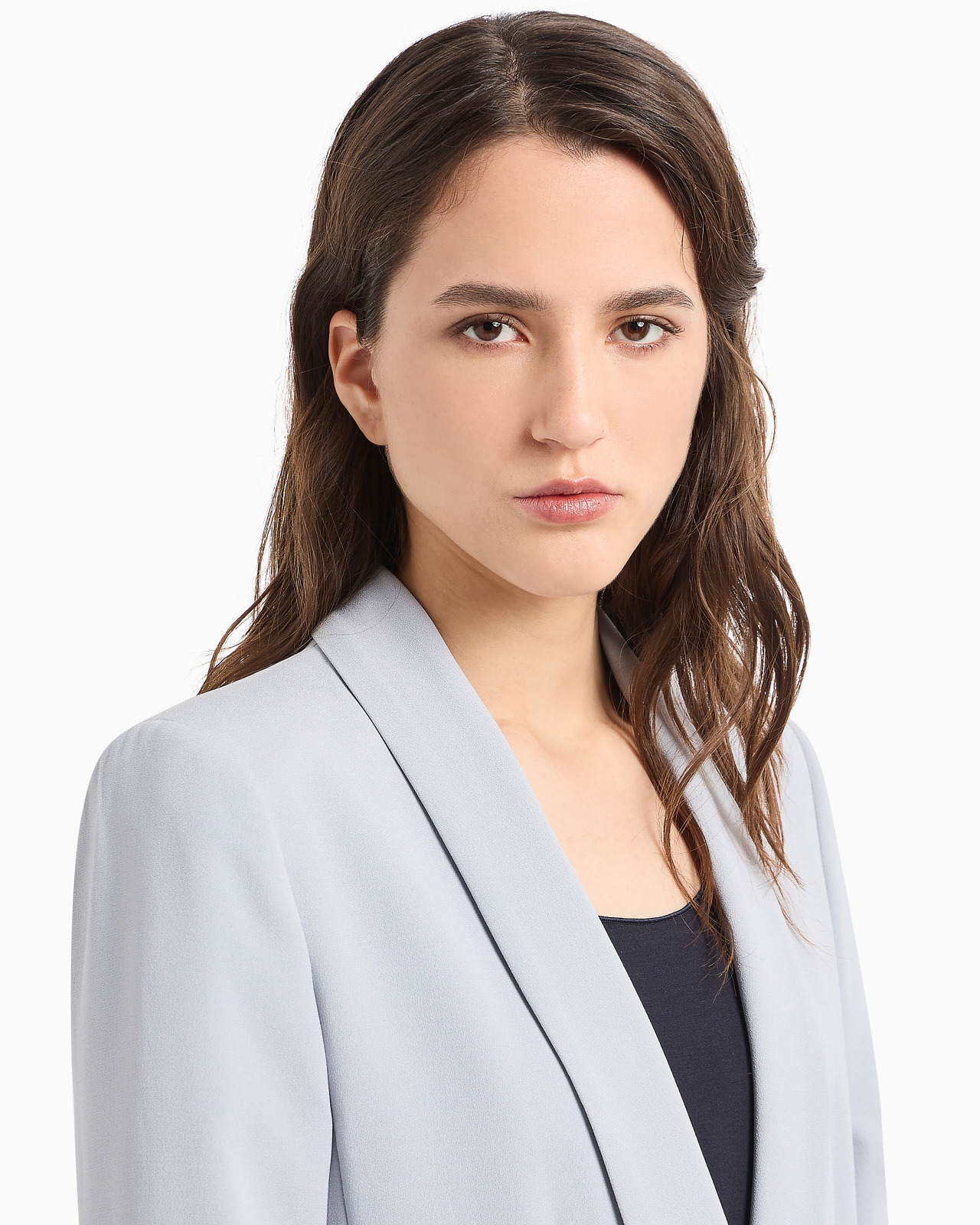 Envers-satin, shawl-collar jacket - 5