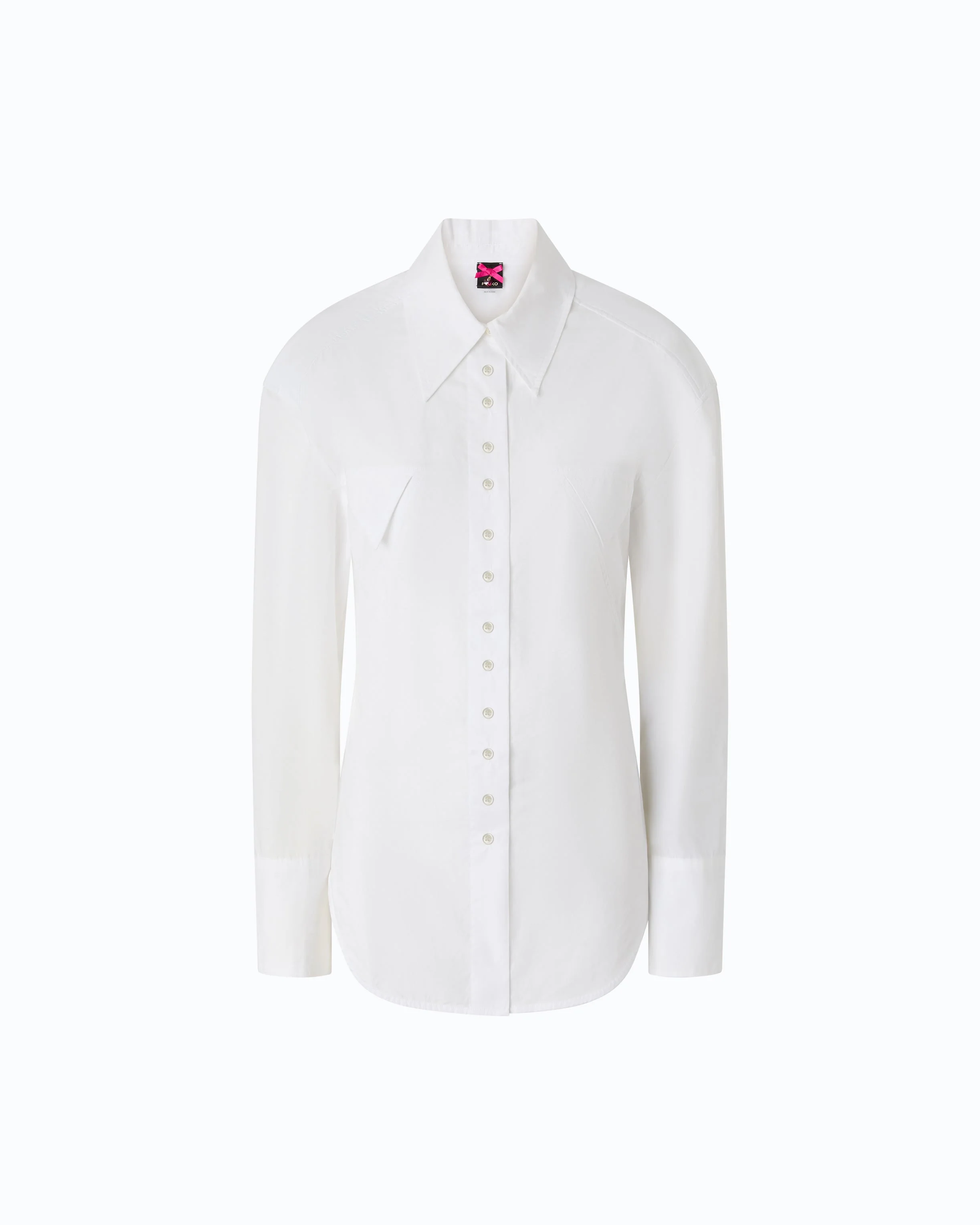 SLIM-FIT SHIRT WITH DRAWSTRING - 1