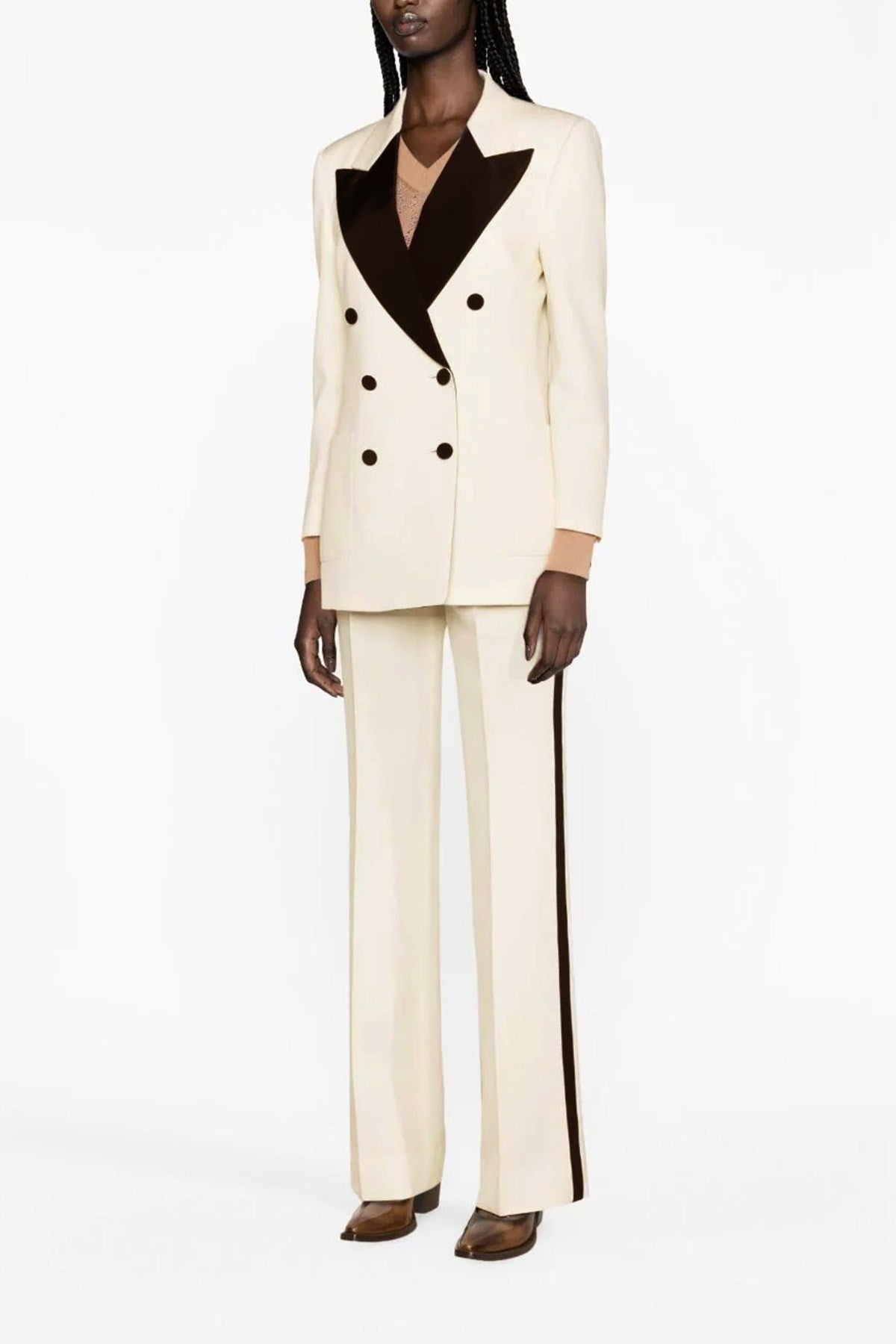 GUCCI Gucci Women Double-Breasted Blazer | luosophy | REVERSIBLE