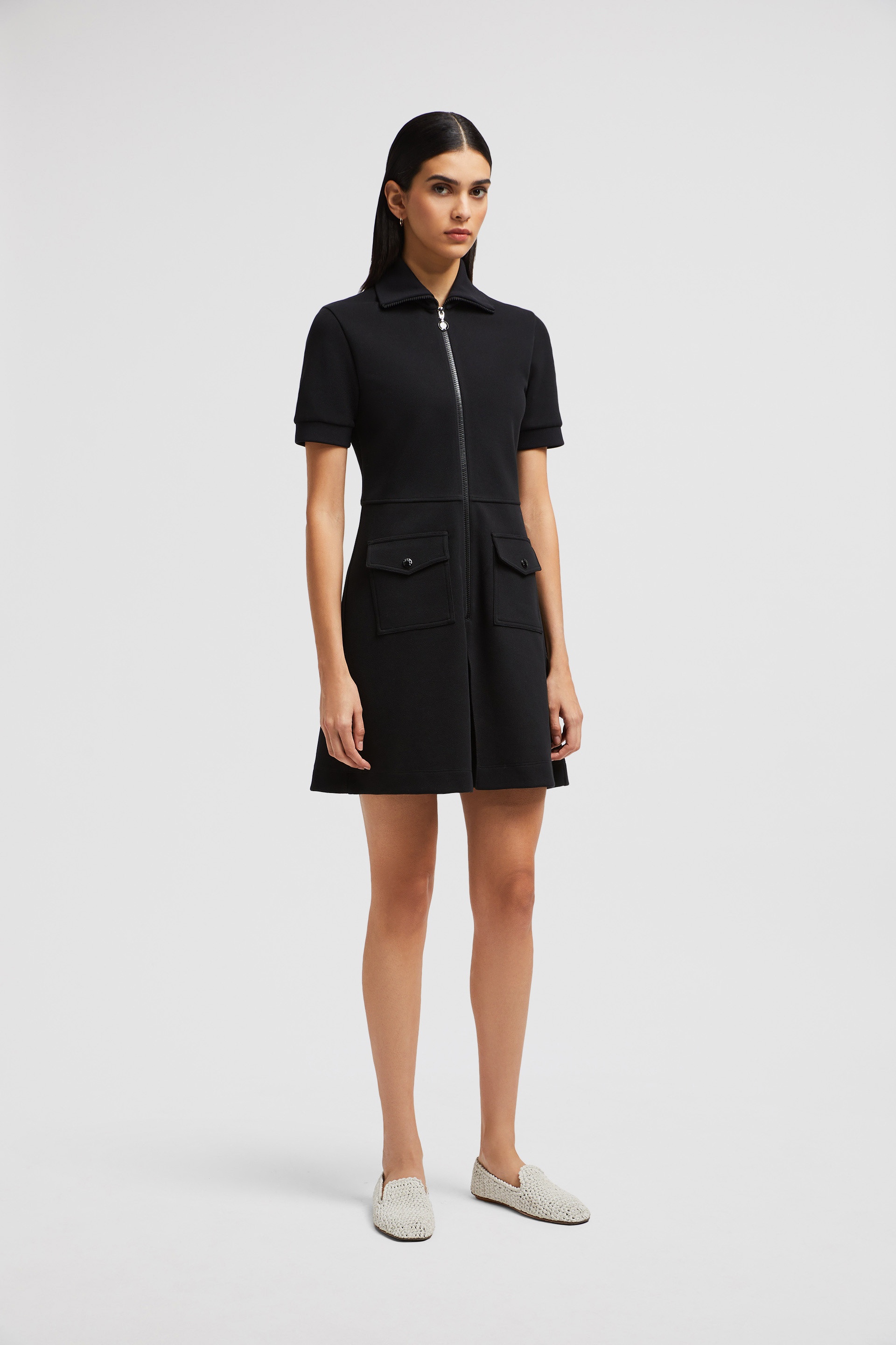Piquet Half-Zip Polo Dress - 3