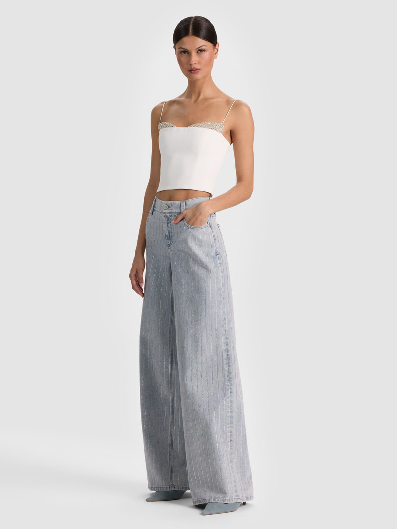 HALLIE EMBELLISHED PEEKABOO TOP 6