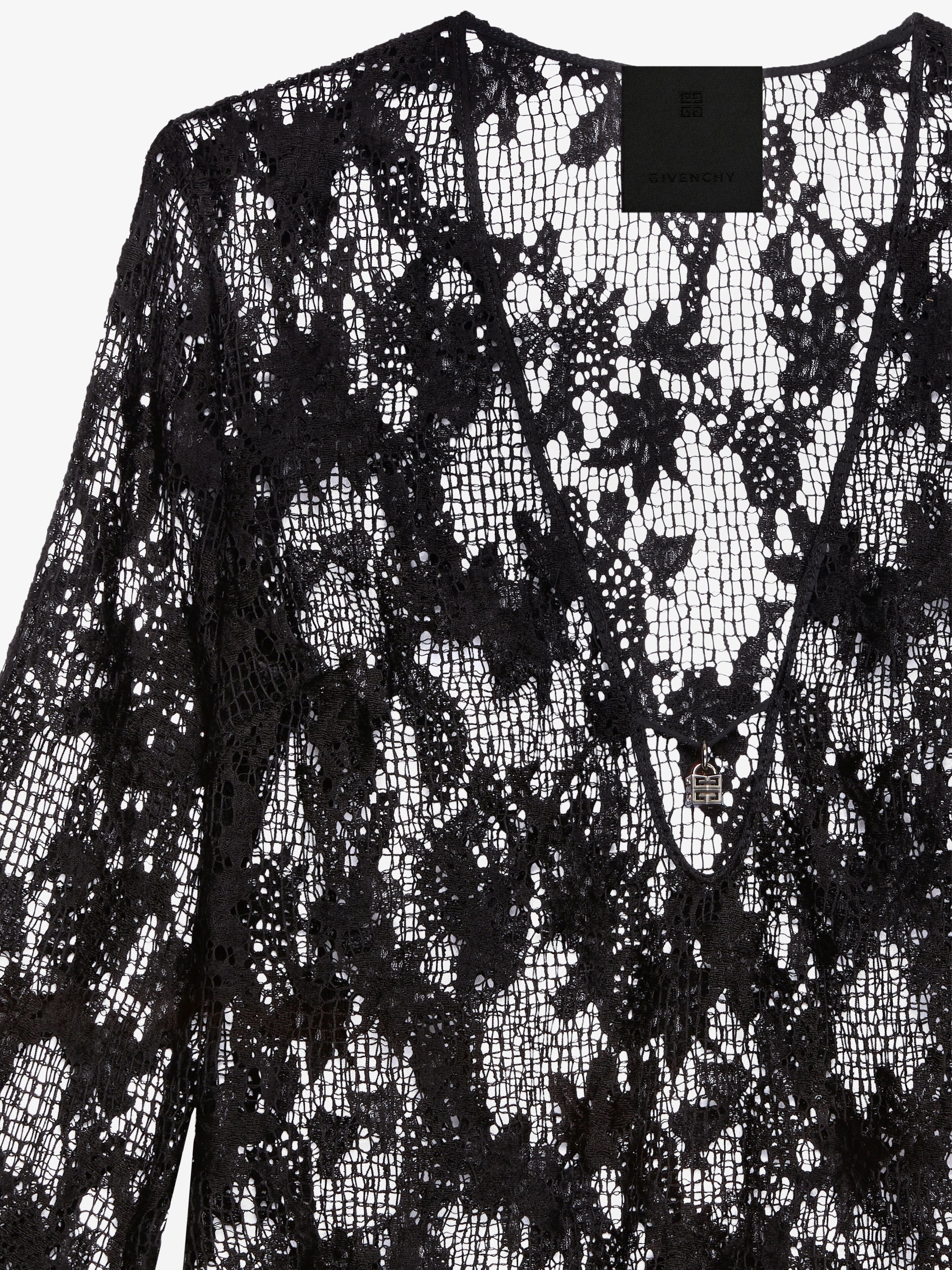 DRESS IN LACE WITH 4G DETAIL - 5