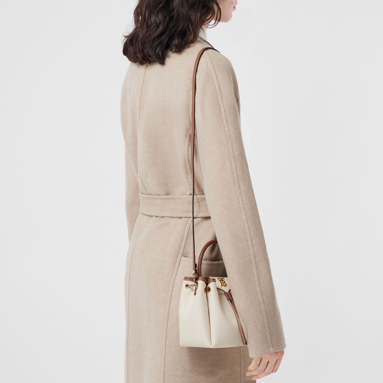 Monogram Motif Canvas and Leather Bucket Bag - 9