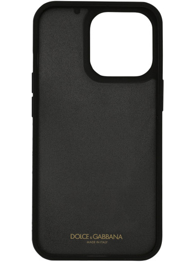 Dolce & Gabbana Calfskin iPhone 13 Pro cover with all-over DG print outlook