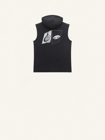 courrèges PRINTED HOODIE SLEEVELESS T-SHIRT outlook