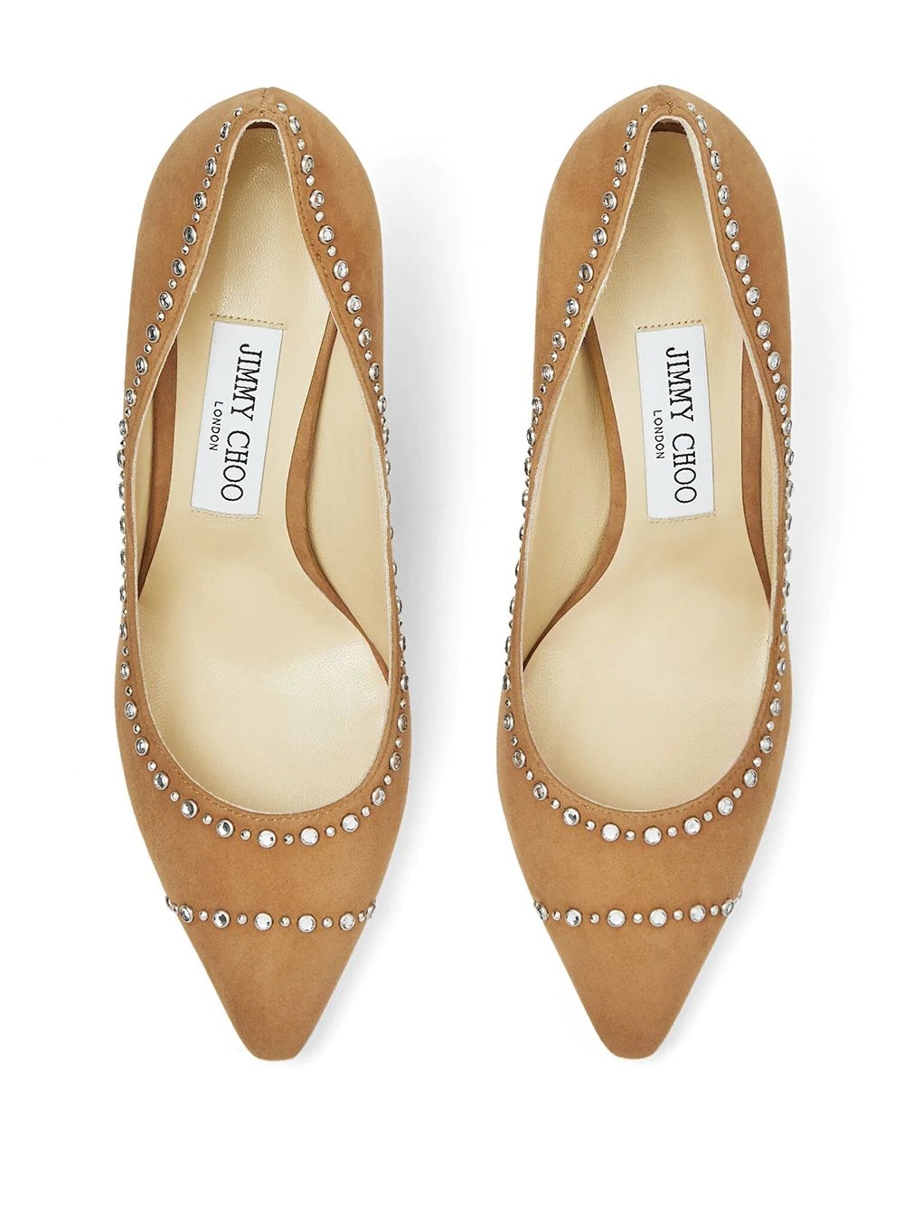 Romy crystal-embellished 85mm pumps - 4