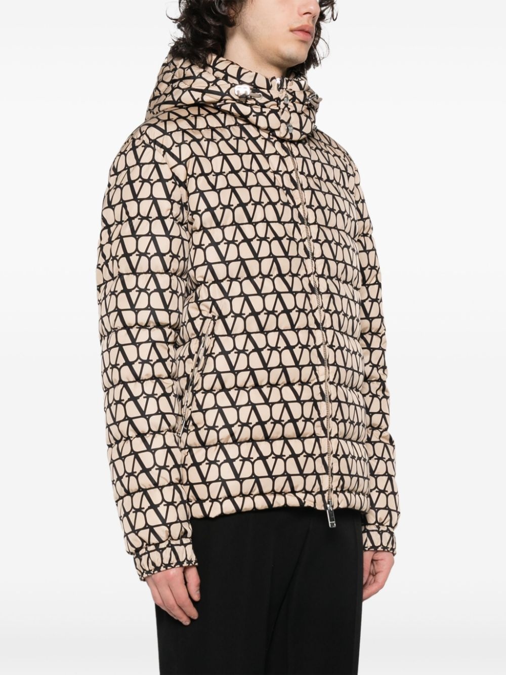 Toile Iconographe-print padded jacket - 3