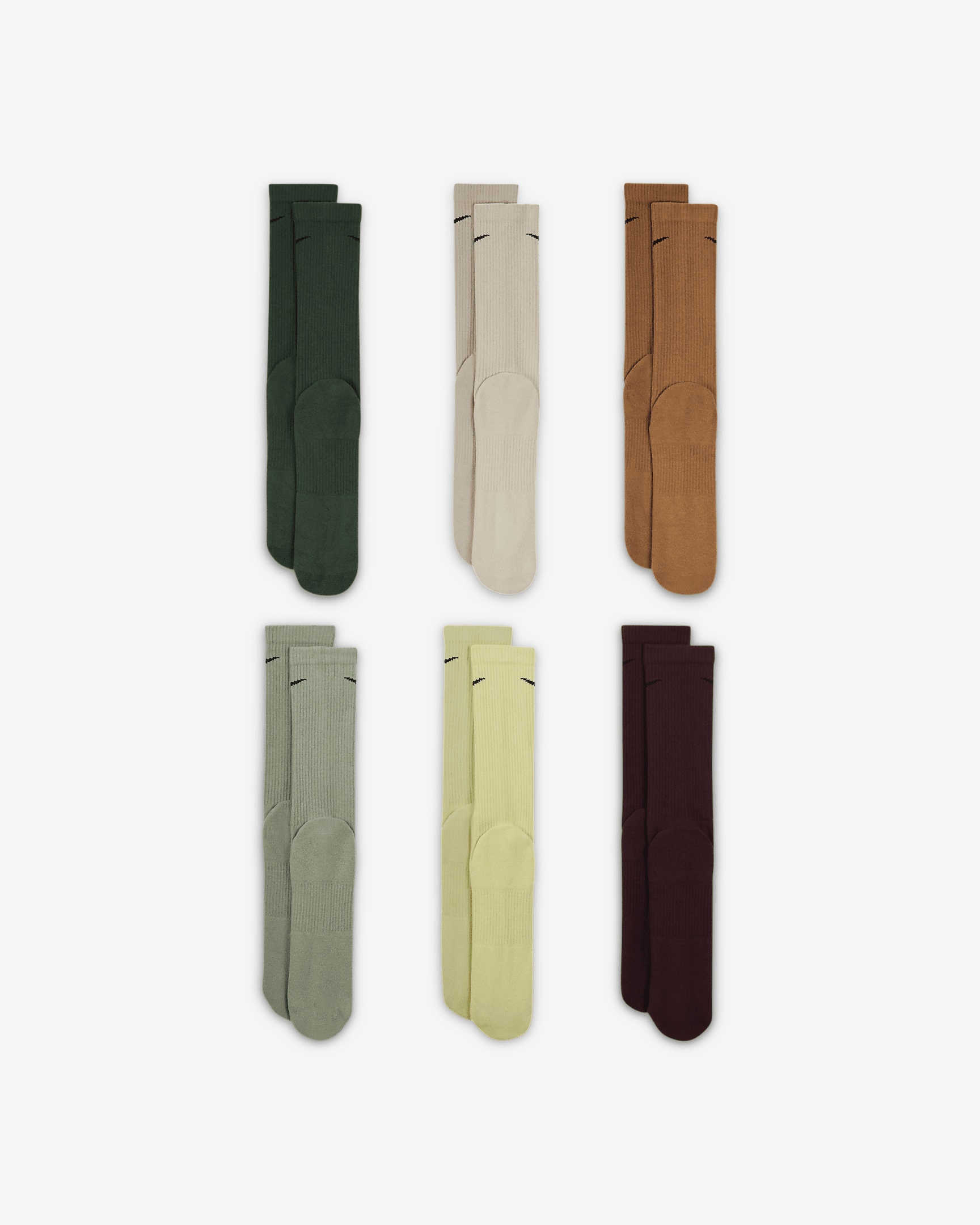Nike Everyday Plus Cushioned Training Crew Socks (6 Pairs) - 3