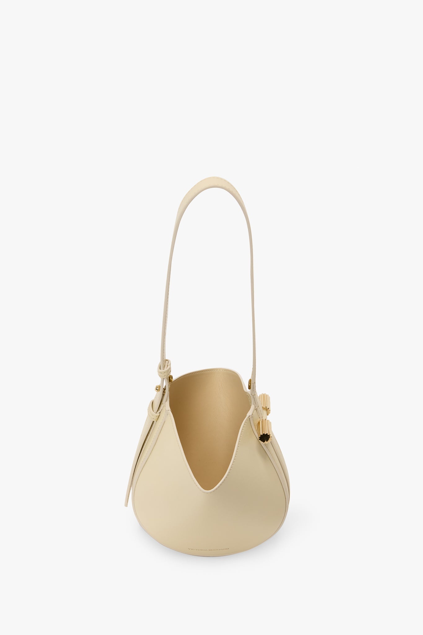 Mini Dia Pouch In Ivory Smooth Leather - 6