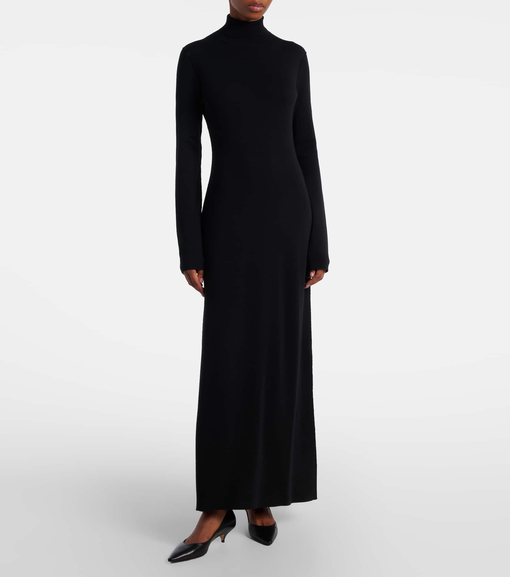 Leoline turtleneck virgin wool maxi dress - 2