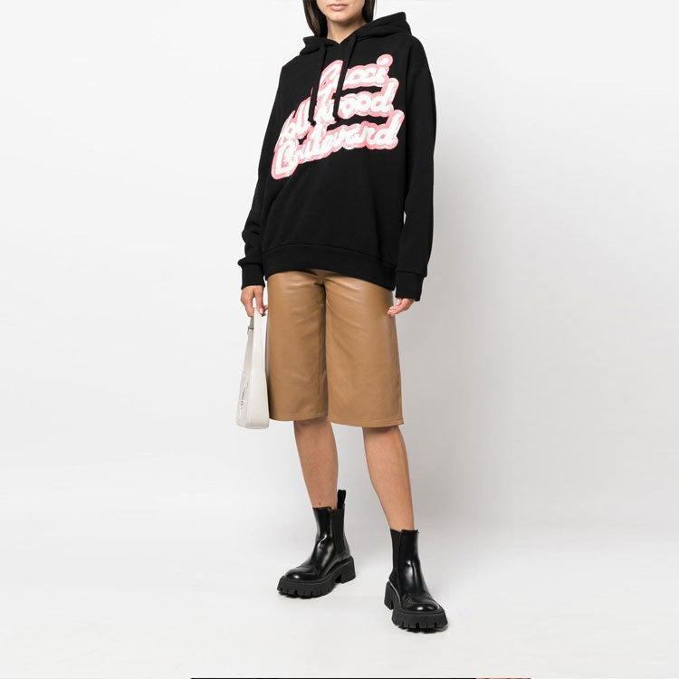 (WMNS) Gucci Hollywood Boulevard Sequinned Hooded Sweatshirt 'Black' 615061-XJEF8-1043 - 3