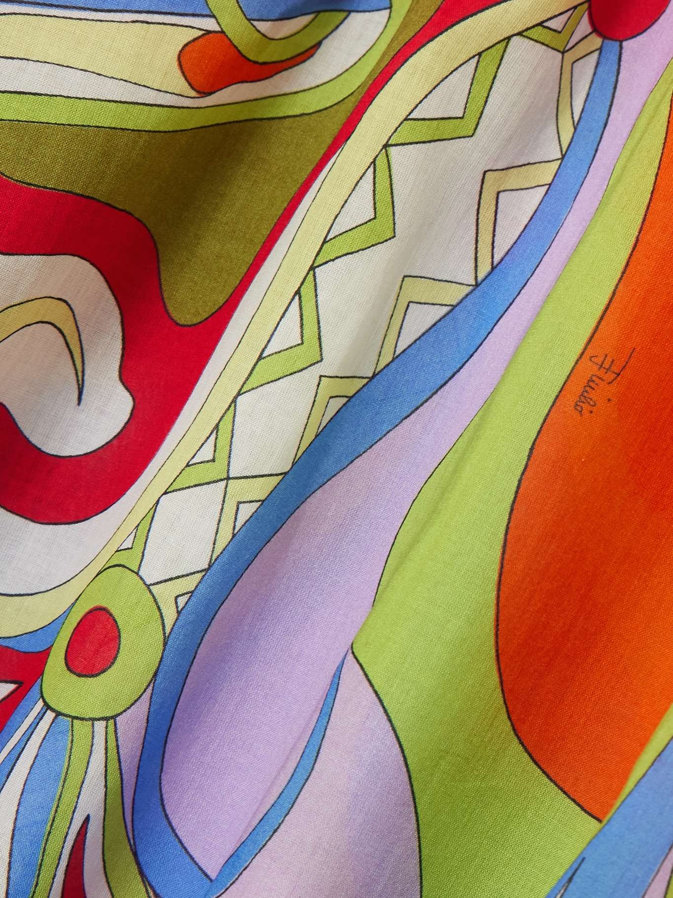 Printed cotton-voile kaftan - 4