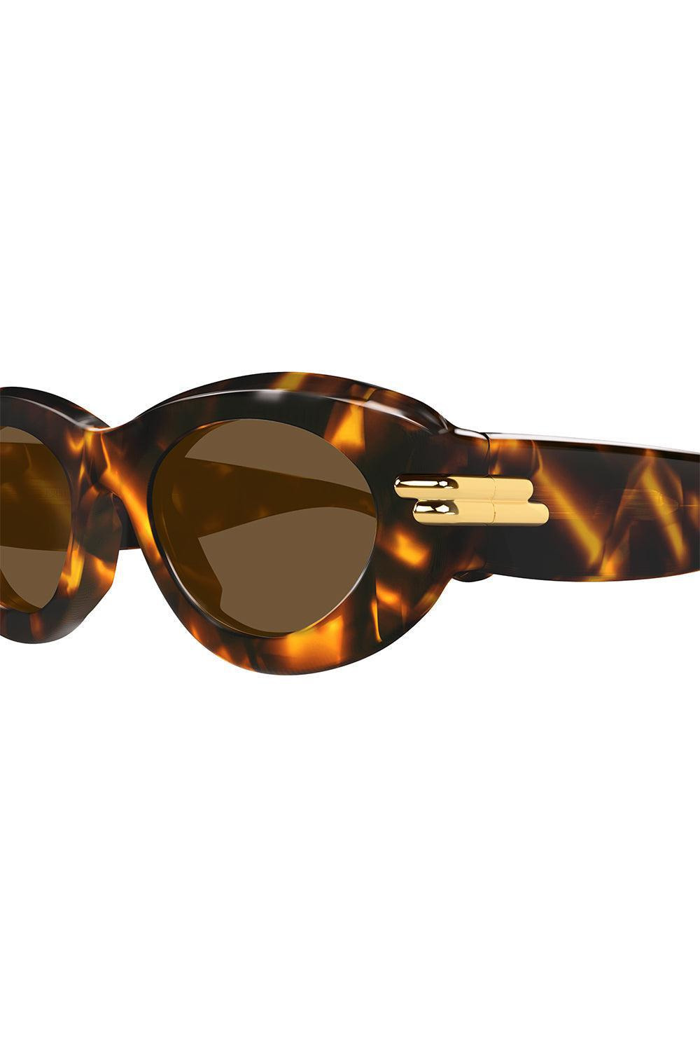 Oval Sunglasses - Havana Brown - 2