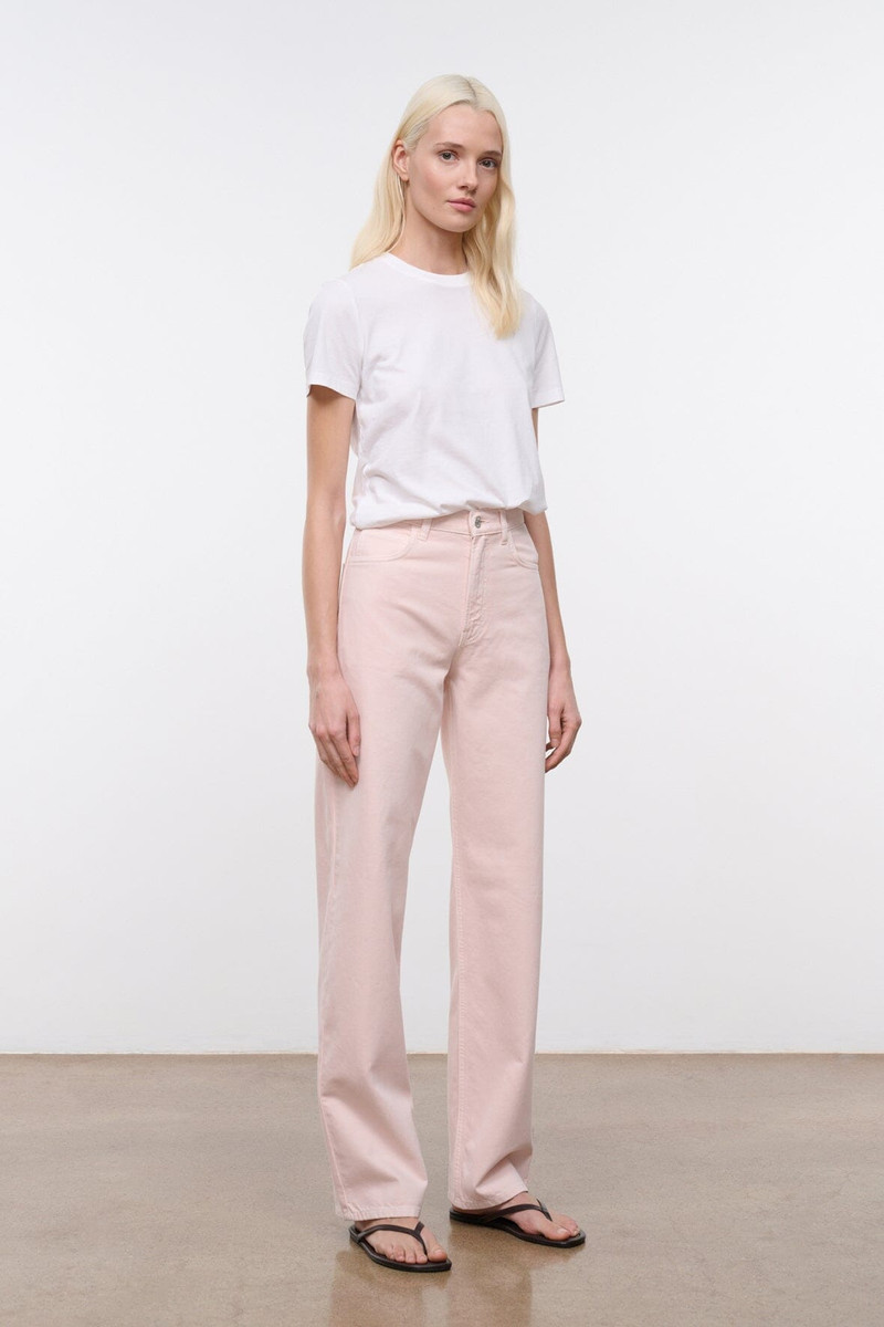 STAUD LEO HIGH RISE JEAN 33 ROSE 4
