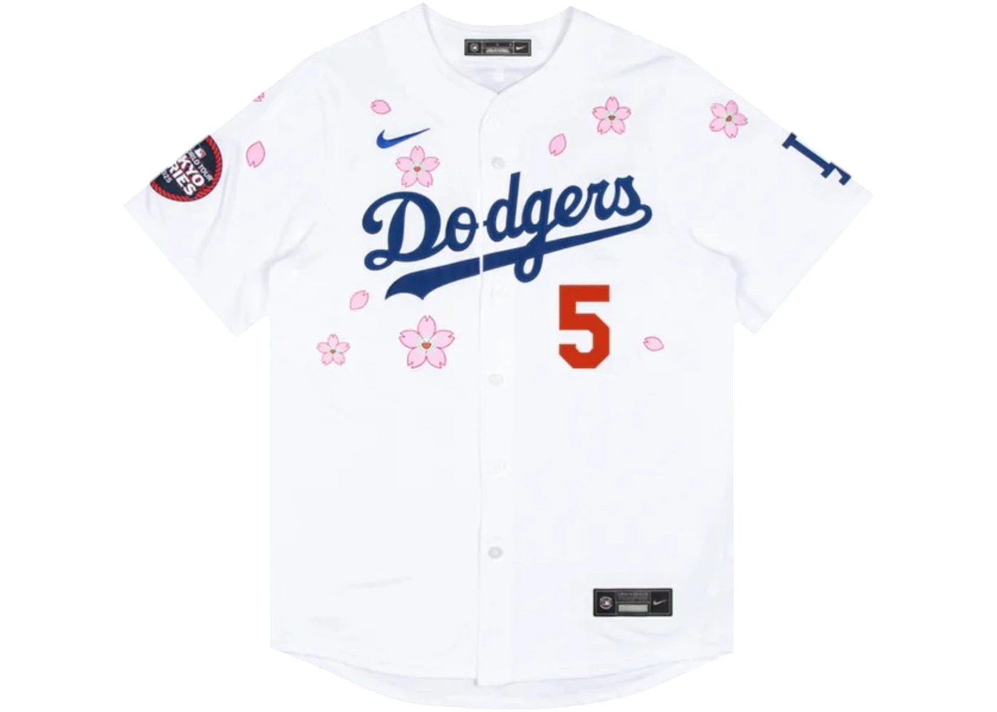 Nike x Takashi Murakami x MLB World Tour Tokyo Series 2025 Dodgers Freeman Jersey White - 2