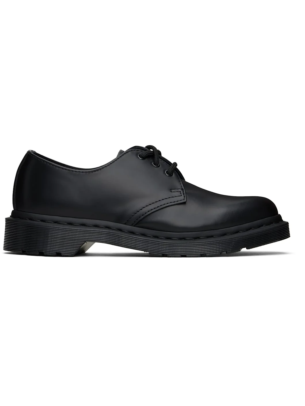 Black 1461 Mono Smooth Leather Oxford Derbys - 1