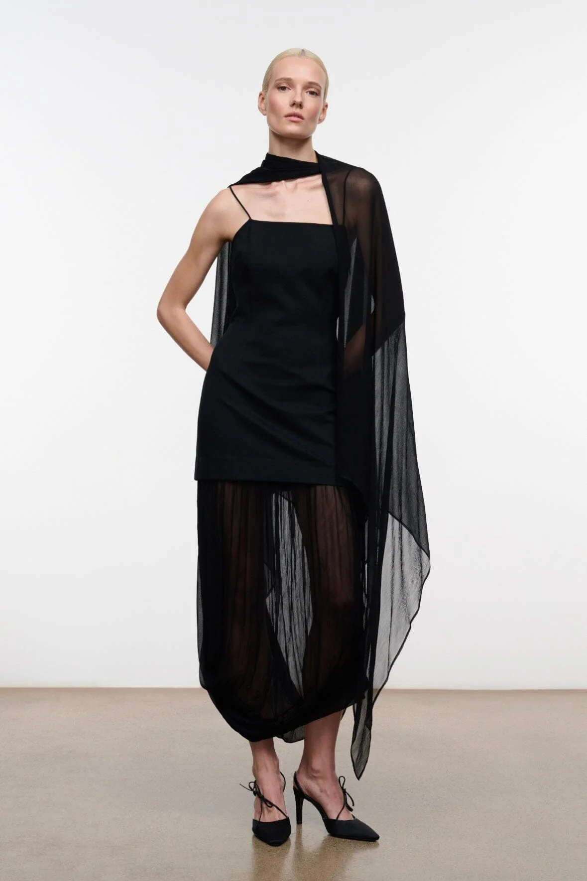 STAUD VIONA DRESS BLACK - 1