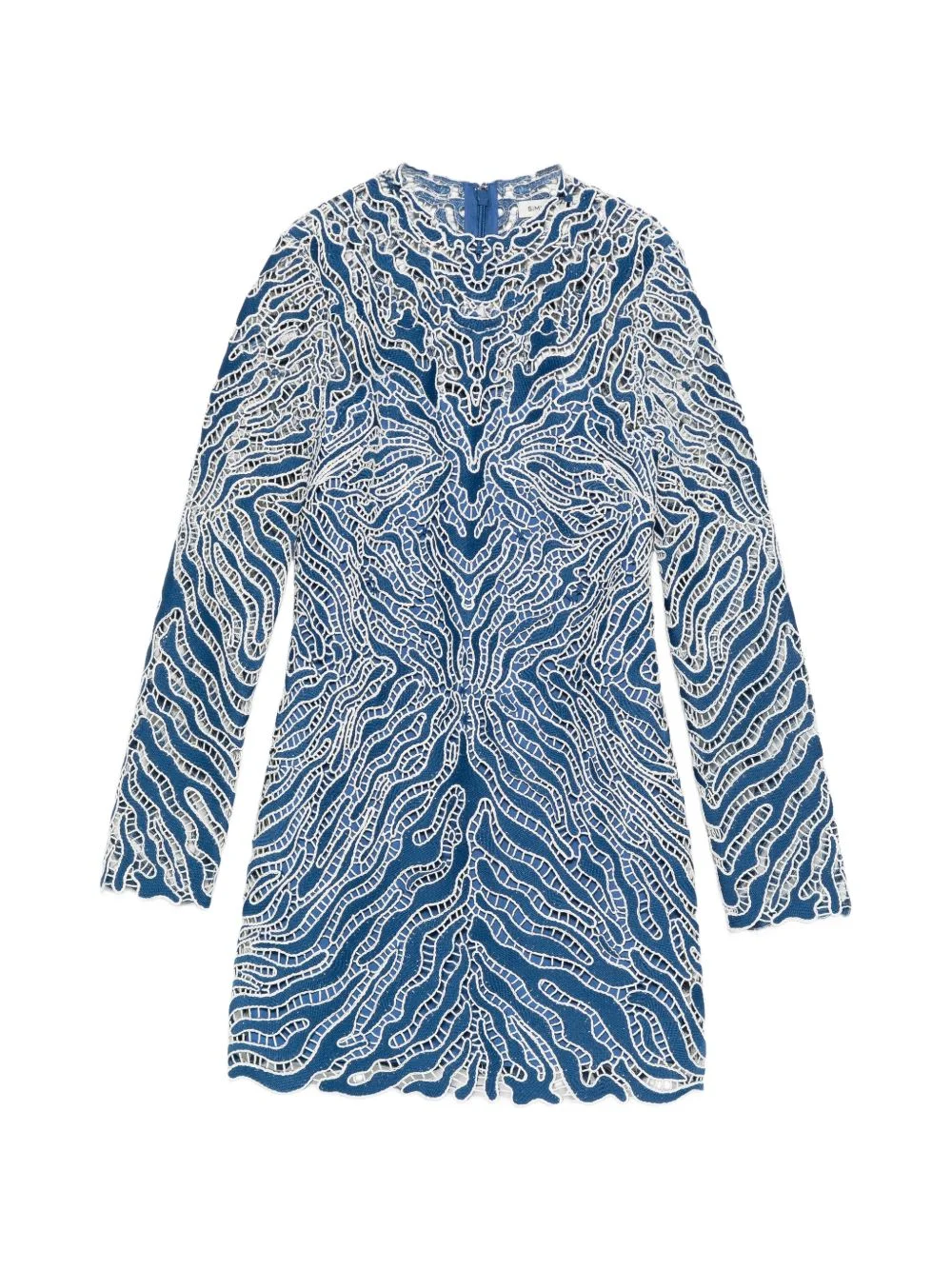 long-sleeved mini dress - 1