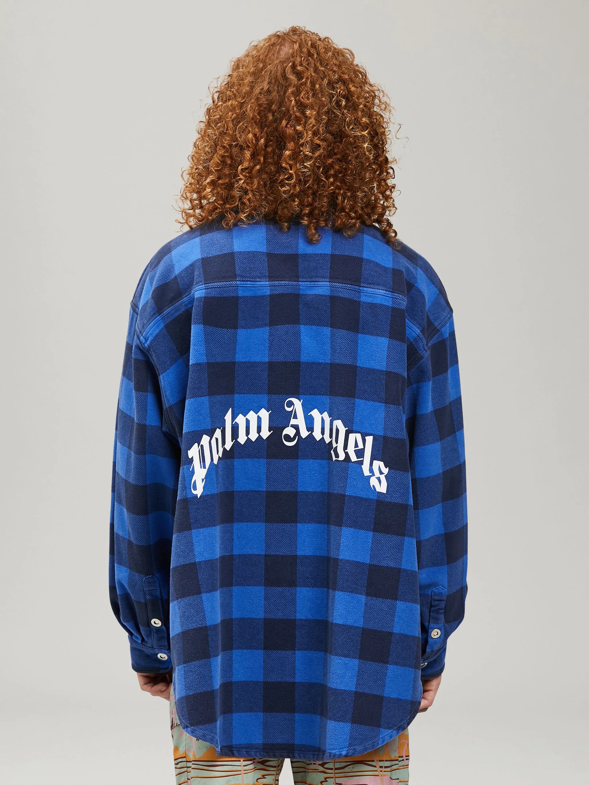 CURVED LOGO CHECKED SHIRT - 5