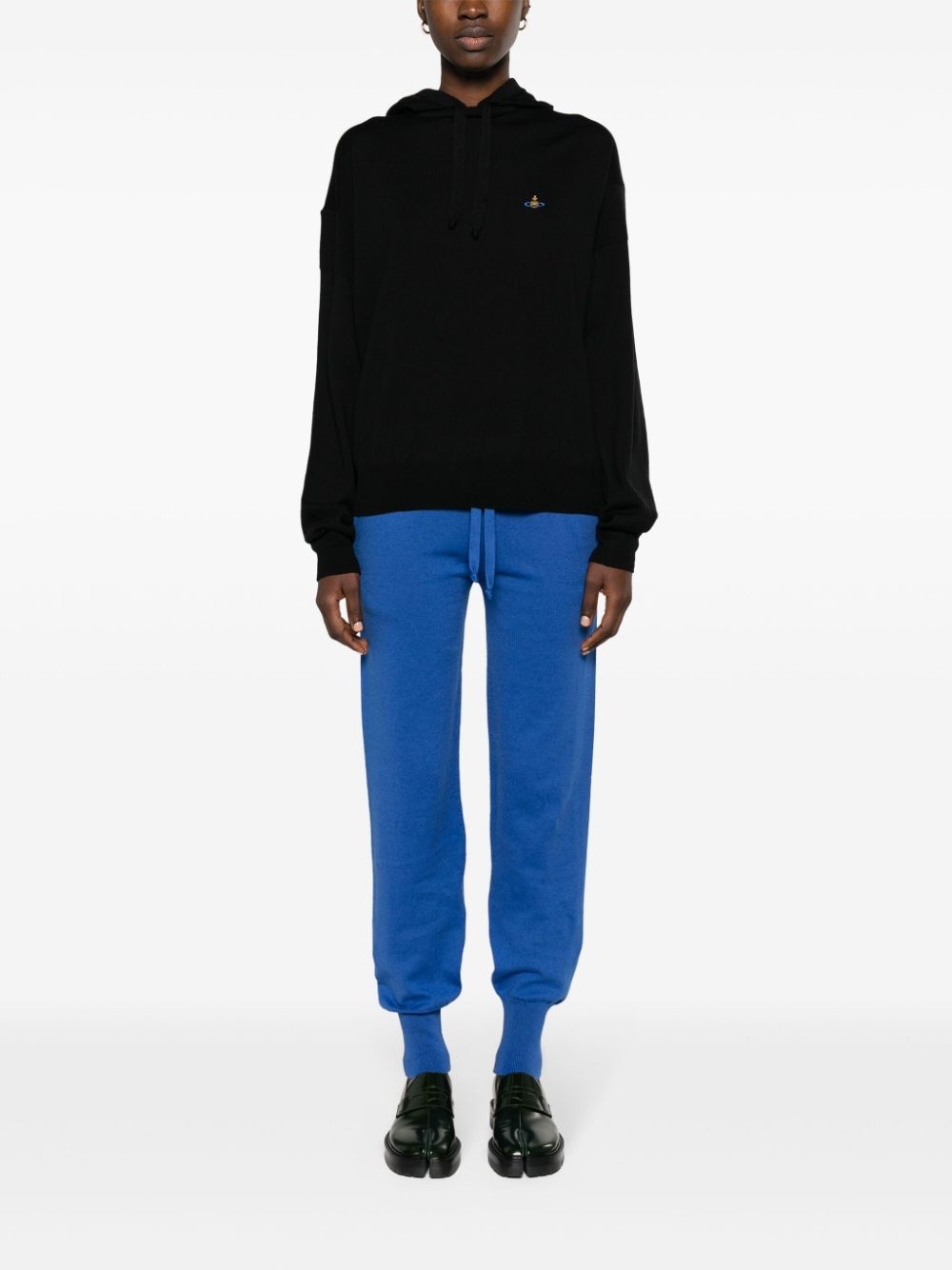 Ocean Orb-embroidered tapered trousers - 2