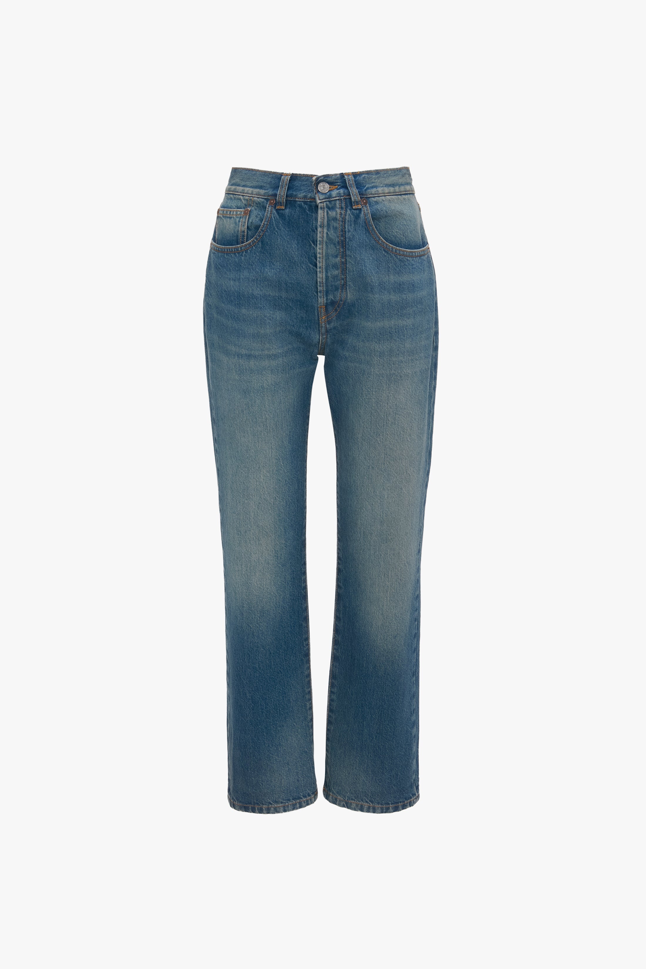 Exclusive Victoria Relaxed Jean In Mid Blue - 1