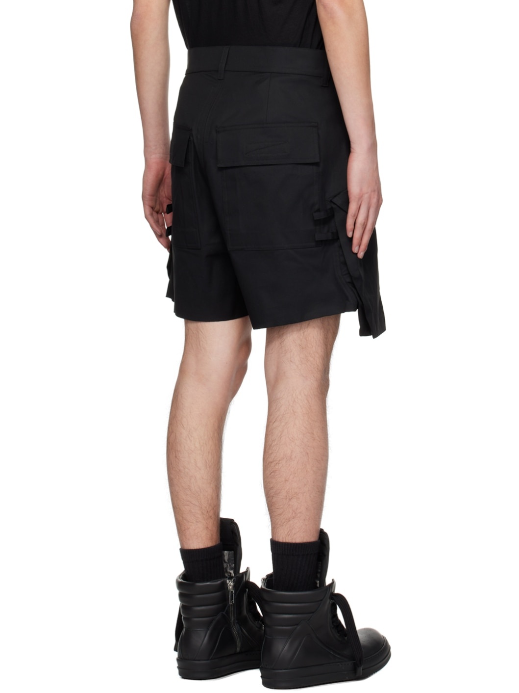 Black Stefan Cargo Shorts - 3