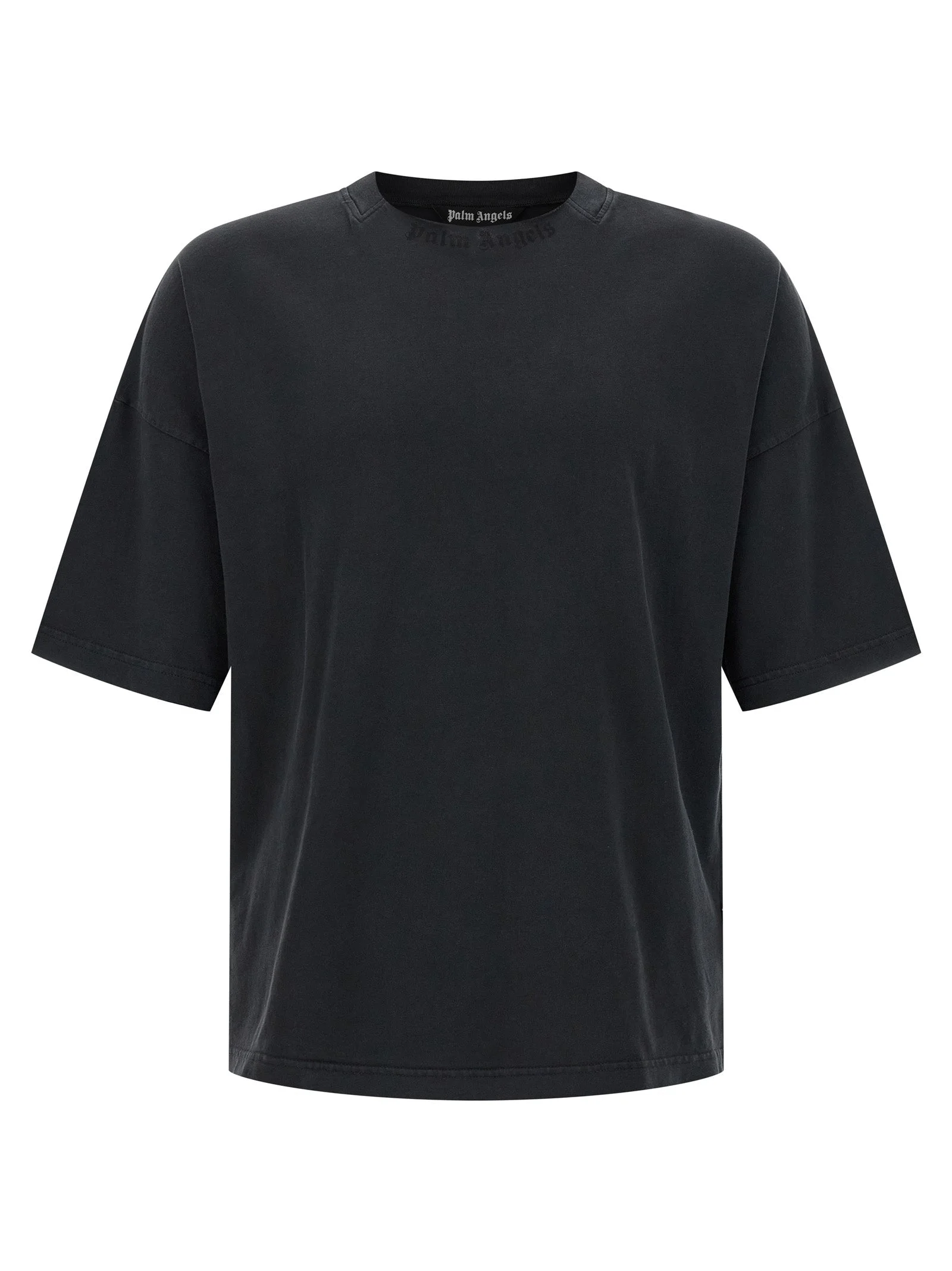 Palm Angels Men 'Curved Logo' T-Shirt - 1