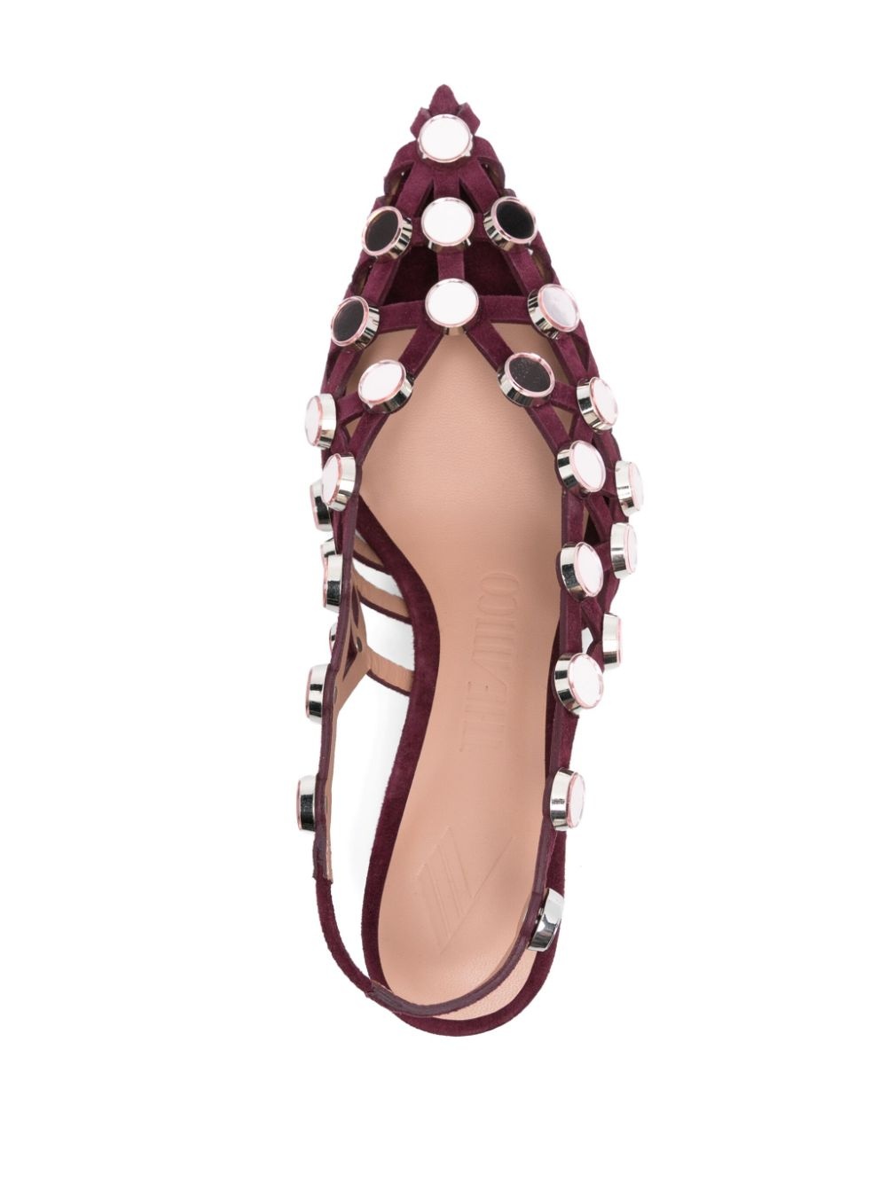50mm Grid slingback pumps - 4
