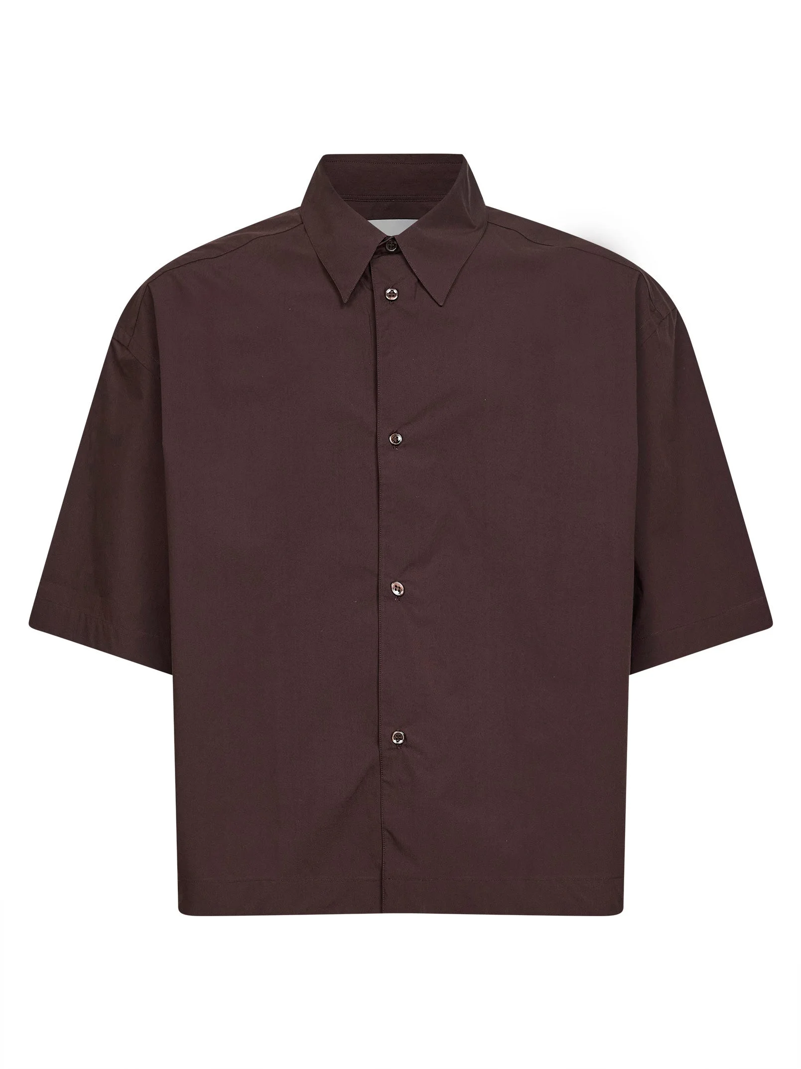 Cocoa poplin Sanko boxy shirt - 1