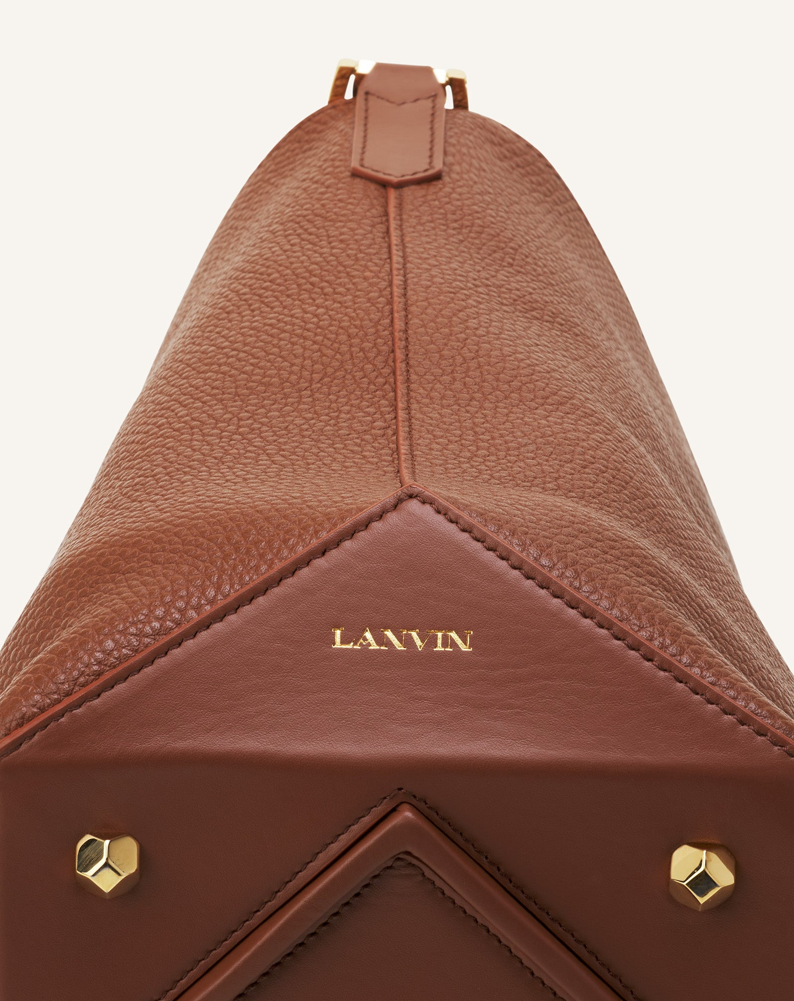 CATCH BY LANVIN MEDIUM LEATHER BUCKET BAG - 10