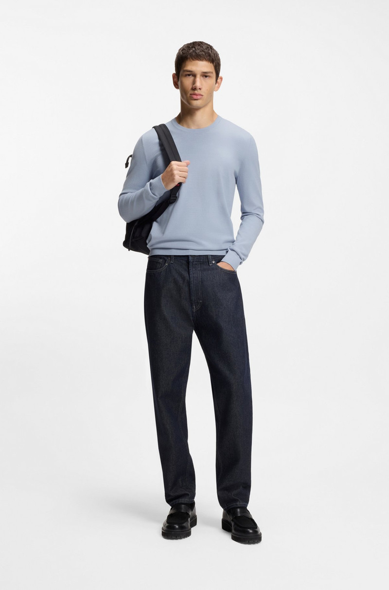 HUGO REGULAR-FIT KNITTED SWEATER WITH CREW NECKLINE outlook