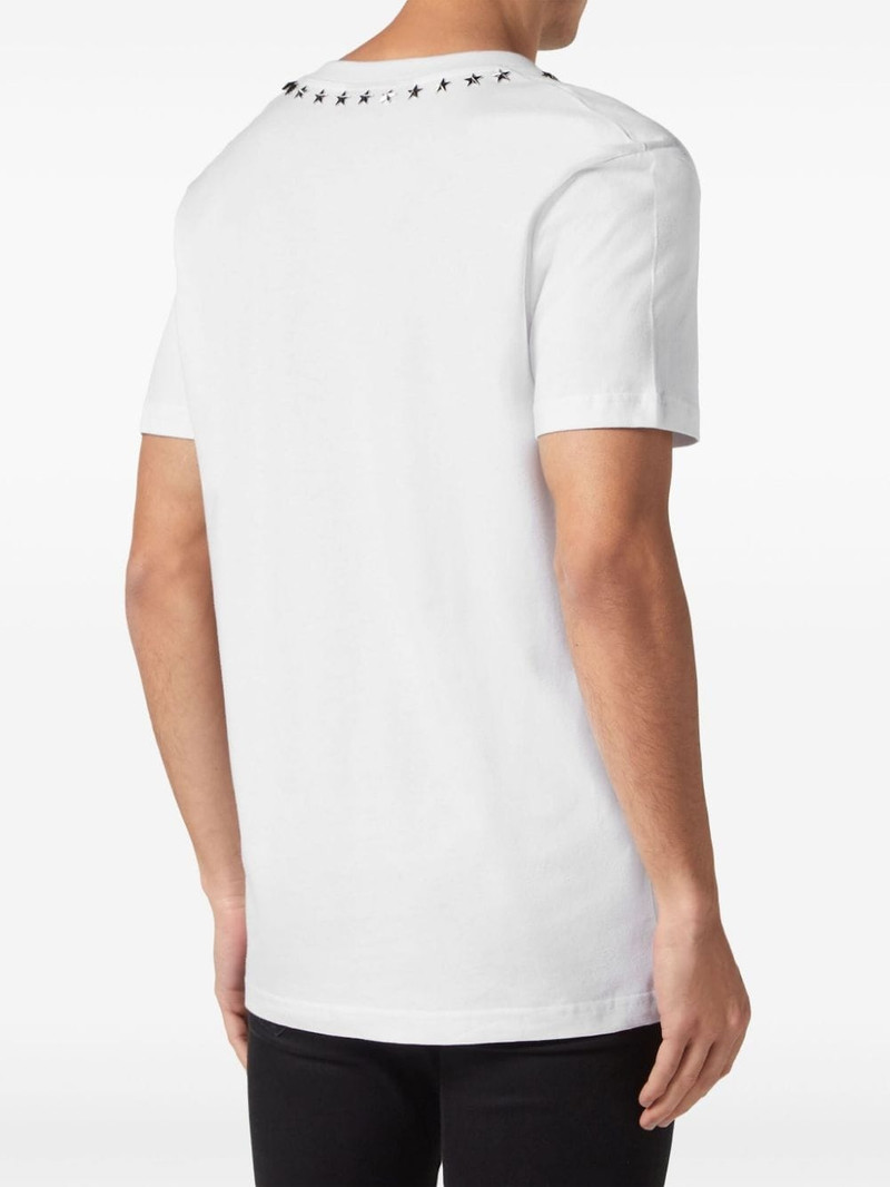 star-stud cotton T-shirt 4