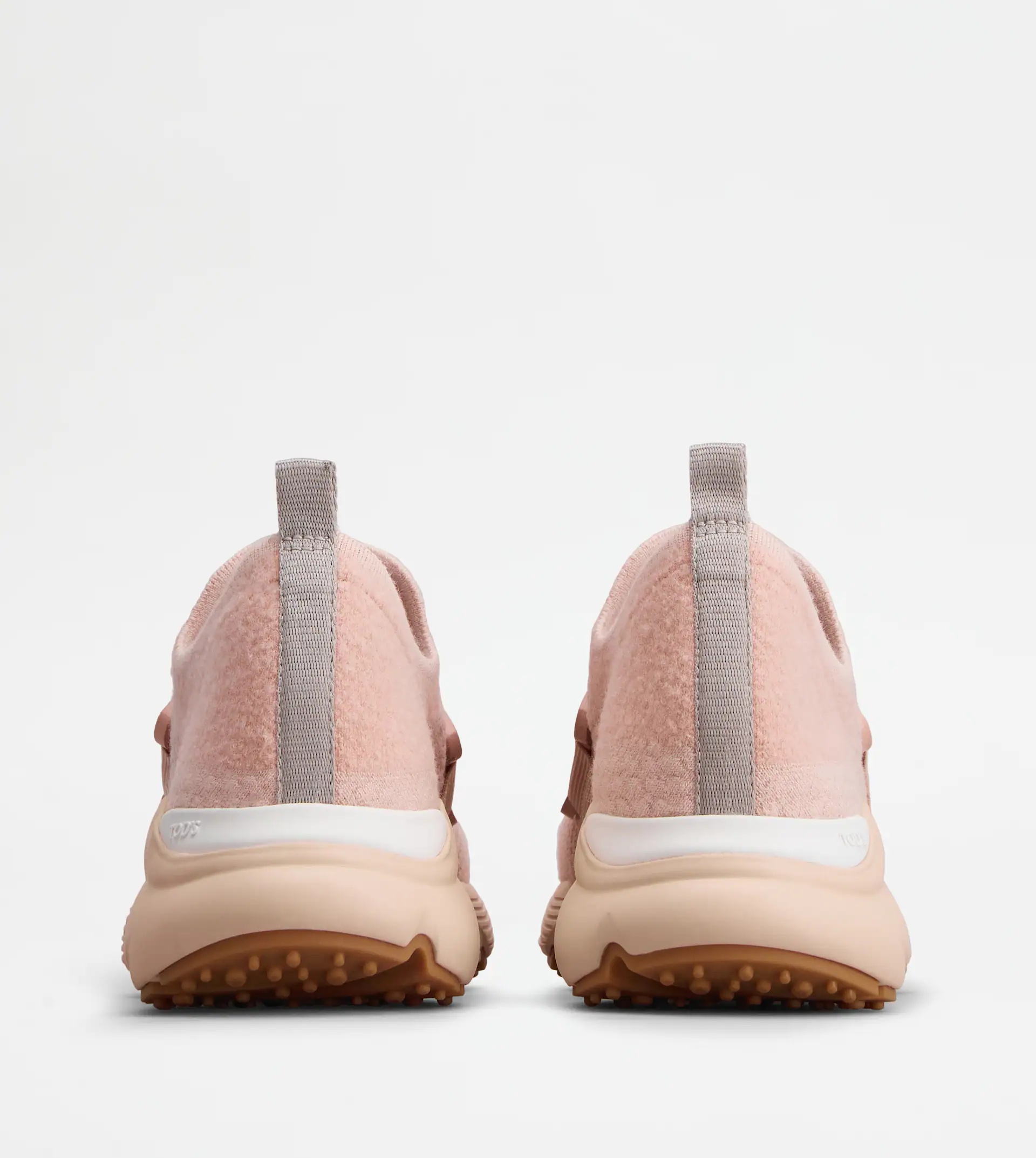 SLIP-ON SNEAKERS IN WOOL-BLEND TECHNICAL FABRIC - PINK - 2