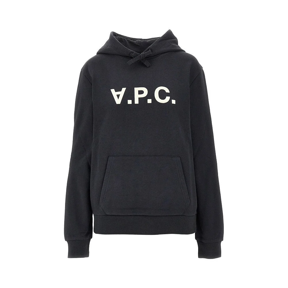 A.P.C. Women Flocked Logo Hoodie - 1