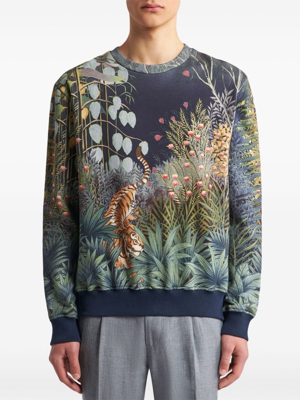 graphic-print crew-neck sweatshirt - 3